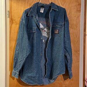 Warner Brothers oversized blue Taz shirt